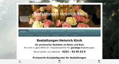 Desktop Screenshot of bestattungen-heinrich-kirch.de