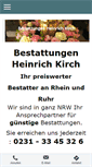 Mobile Screenshot of bestattungen-heinrich-kirch.de